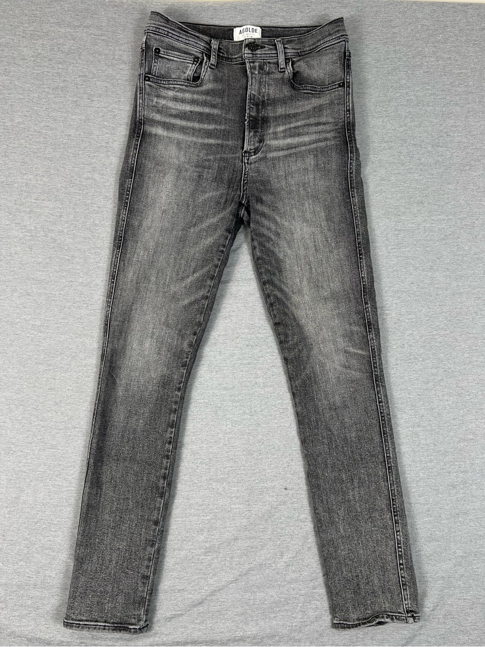 AGOLDE Skinny Jeans in Faded Black